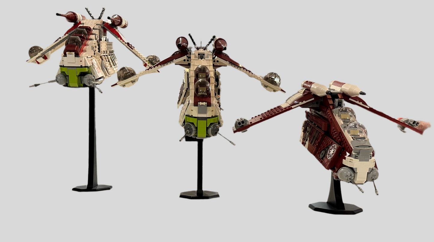 Display stand for LEGO® sets (Medium-Large/75° Angle) variable height