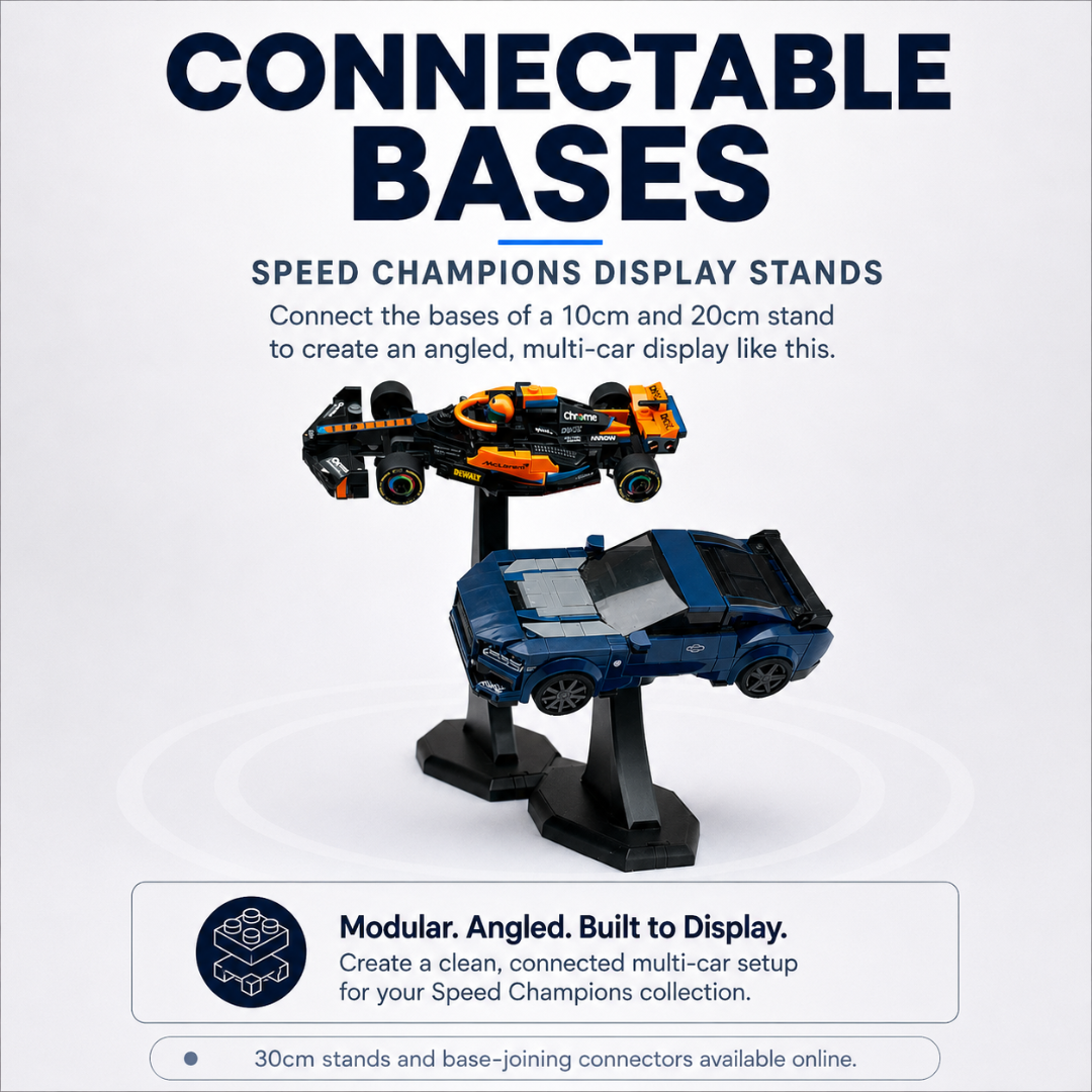 DisplayX 45° Stacked Speed Champions Display Stand Bundle – 10cm + 20cm