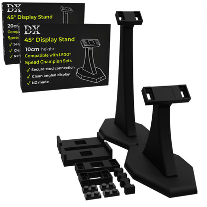 DisplayX 45° Stacked Speed Champions Display Stand Bundle – 10cm + 20cm