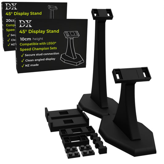 DisplayX 45° Stacked Speed Champions Display Stand Bundle – 10cm + 20cm